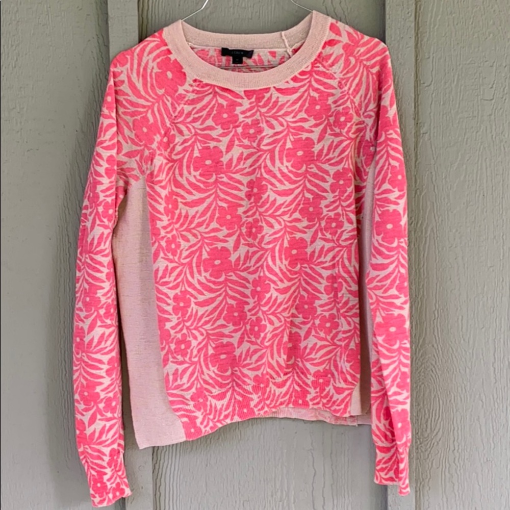 JCrew Pink Sweater. Size M